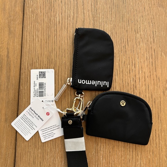 lululemon athletica Accessories - lululemon athletica Dual Pouch Wristlet Black/Gold